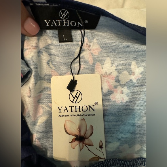 NWT Yathon Navy Floral dress- with pockets - Picture 9 of 9